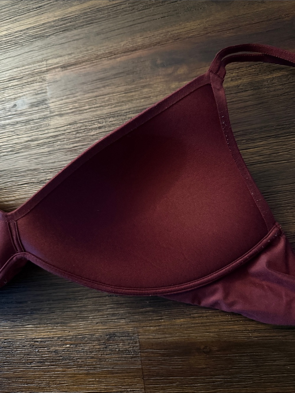 American Eagle Aerie Real Sunnie Wireless Push Up Bra Burgundy 36B - Picture 10 of 11